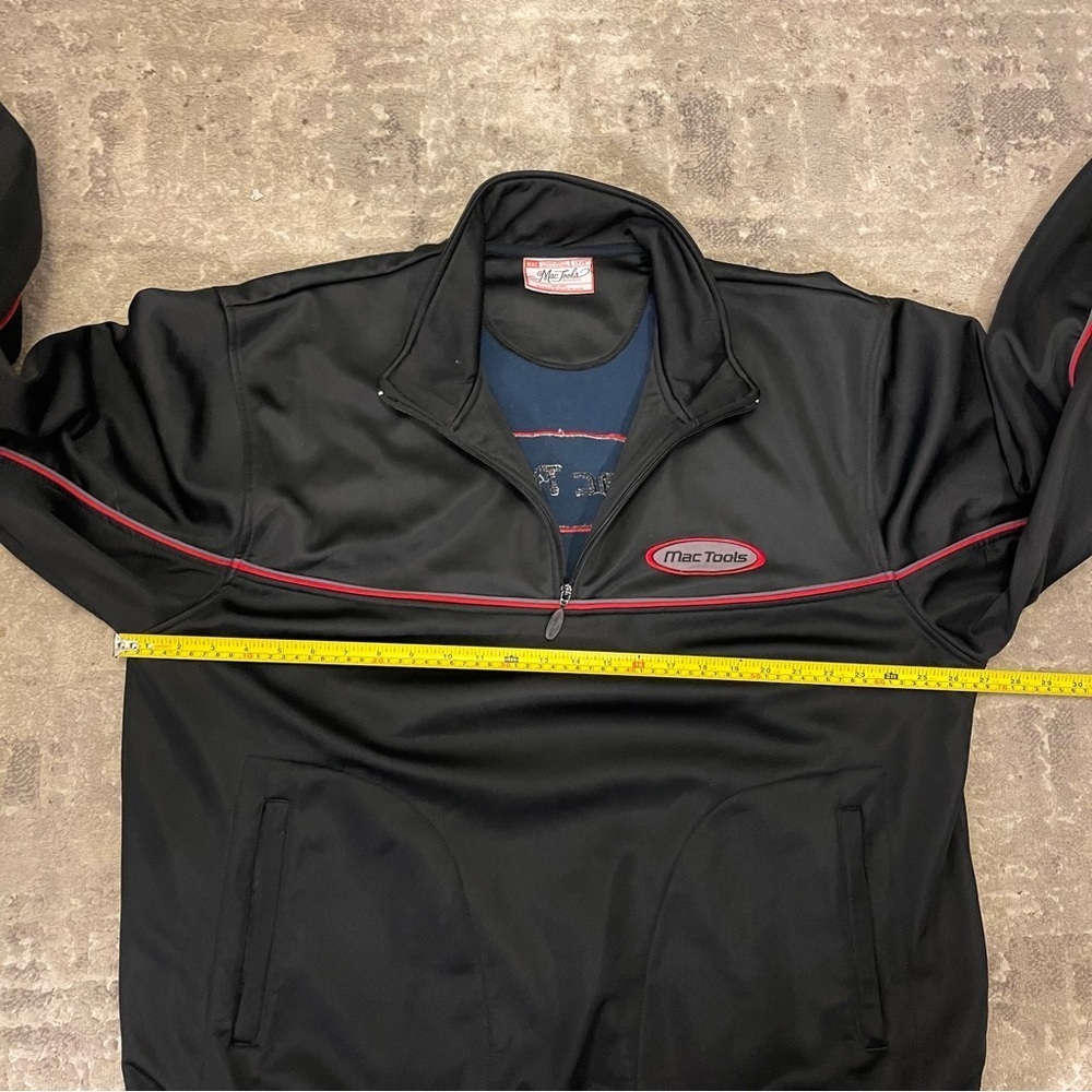 Mac Tools 1/4 Zip Black Pullover Sweater - Mens 2XL - Picture 7 of 12